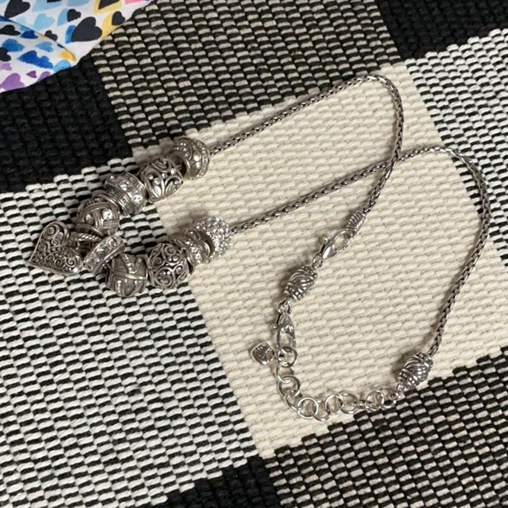 Brighton great shape Barrel slide removable charm bundle lot set silver necklace - Picture 4 of 6